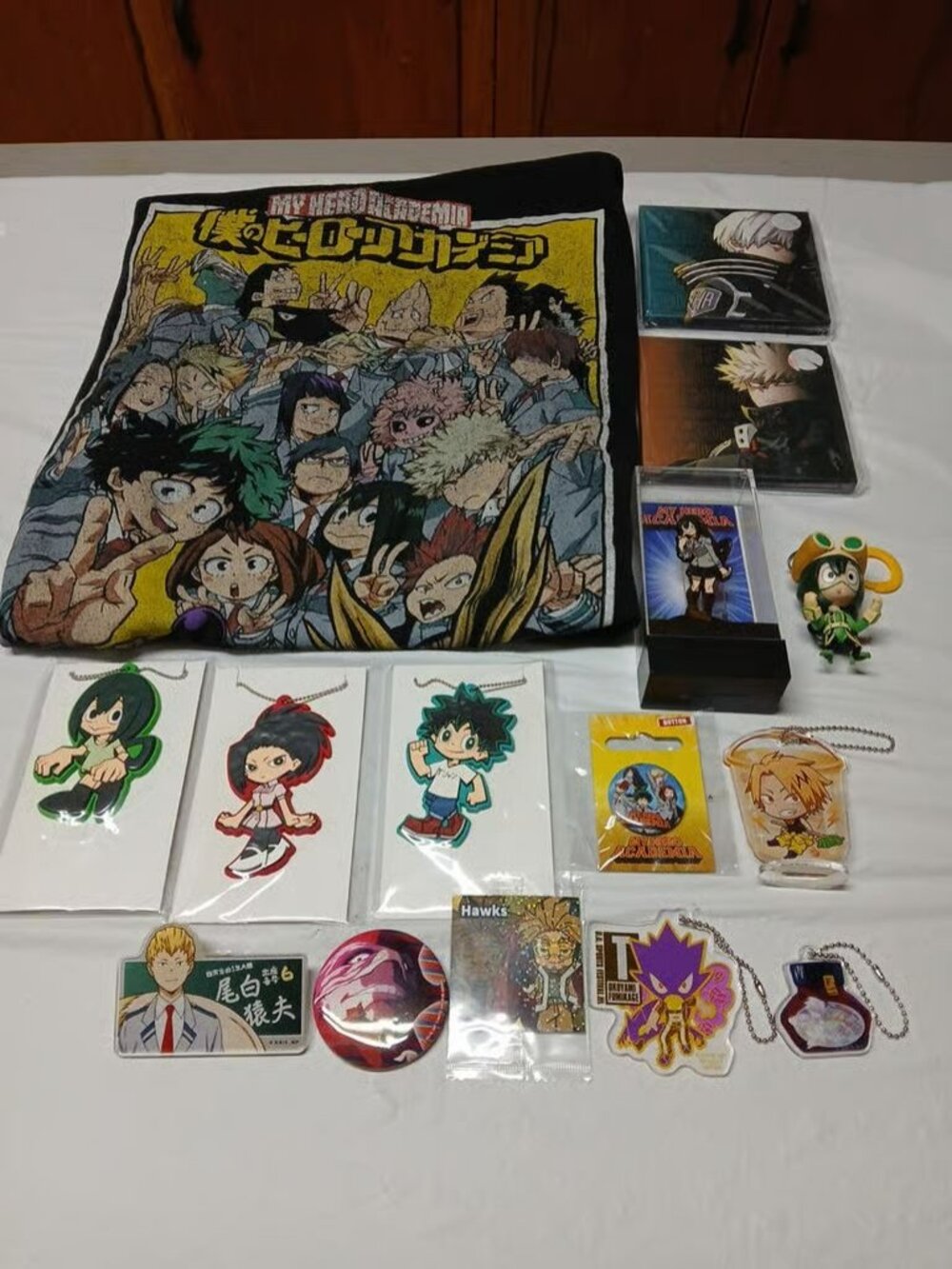 My Hero Academia Anime Lot Keychain Can Badge FigPin Shirt Canvas Bag Clip MORE
